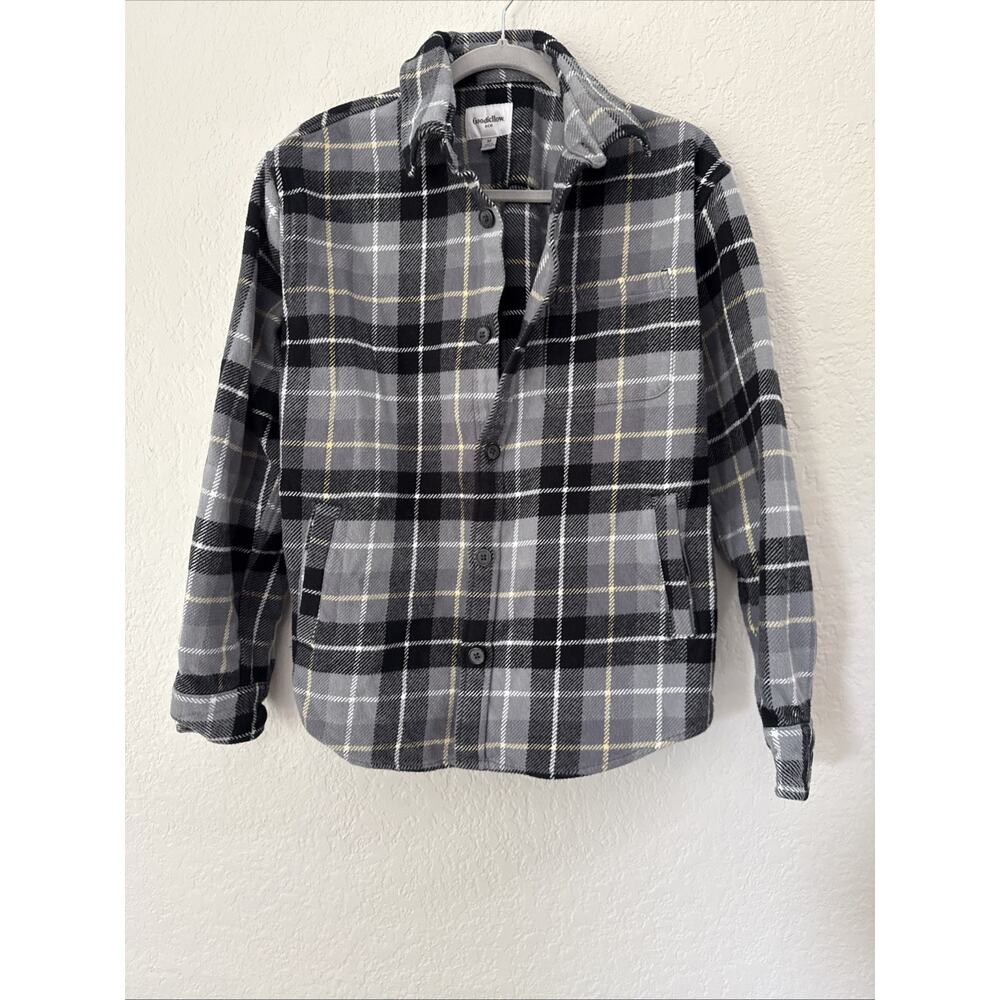 Good fellows Button Down Grey Flannel Shirt